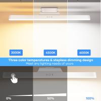 Luz LED recargable de 3000mAh y 32cm,Con sensor de memoria,imán y ajuste de luz. Recargable USB sin cables molestos.Luces Ideal para habitacion, escritorio,muebles,cocina, armario y baño. - details 2