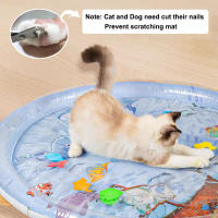 Alfombra De Juego Sensorial De Agua Para Gatos Y Perros Inflable Gruesa Con Sensación De Mar Para Refrescar Al Animal - details 0