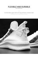 Zapatillas De Hombre Transpirables De Malla Blanco Moda Gimnasio Casual Ligero Para Caminar Zapatos De Tamaño Grande Para Parejas - details 8