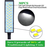 Luz De Máquina De Costura Dimmable Con 30 LEDs Iluminación Industrial Flexible Con Imán Para Torno Y Preción De Taladro Luz De Trabajo Multifuncional - details 2
