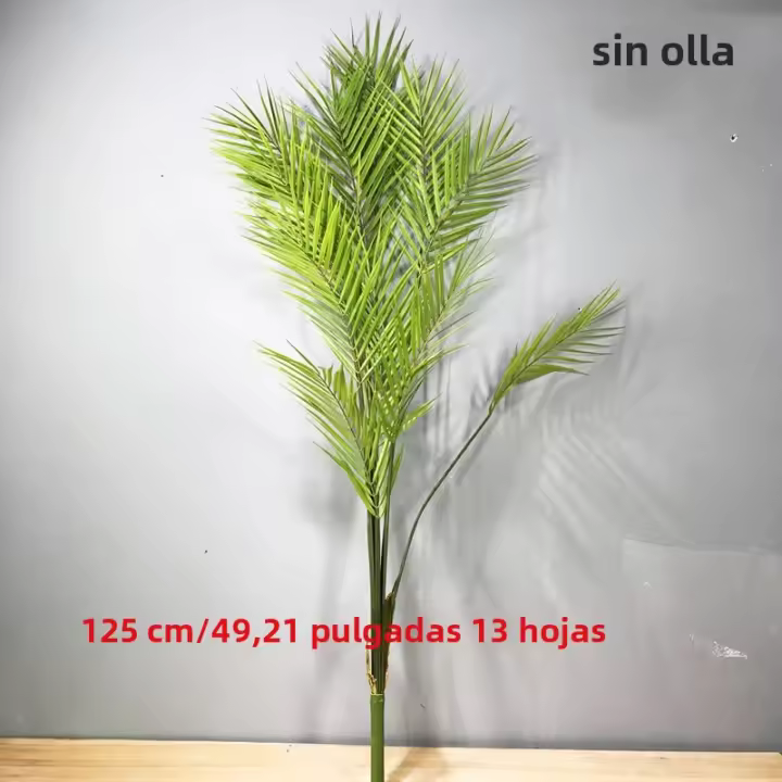 Gran Árbol De Palma Artificial 80-125cm Planta Falsa De Monstera Hojas De Pino Tropicales Para Decoración De Jardín Interior Y Exterior - 1