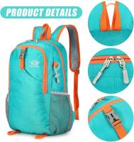 Mochila ultraligera de 20 litros, mochila plegable, mochila de senderismo portátil, mochila impermeable, bolsa multifuncional para acampar al aire libre, adecuada para exteriores, unisex - details 1