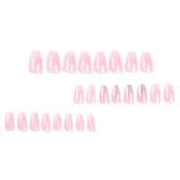 Uñas Postizas Cortas Y Minimalistas 24 PCs Con 1 Pegamento De Uñas Y 1 Linterna De Uñas Material De Acrílico Originales De China - details 18