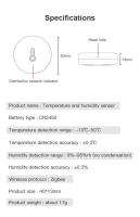 Sensor De Temperatura Y Humedad ZigBee Mini Tuya Para Interior Compatible Con Alexa Y Google Home Control Por Voz - details 7