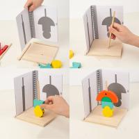 Bloques De Construcción De Madera Con Proyección 3D Para Niños Mejora El Pensamiento Espacial Tridimensional Juguete Educativo Para Bebés Y Niños De 3-6 Años - details 3