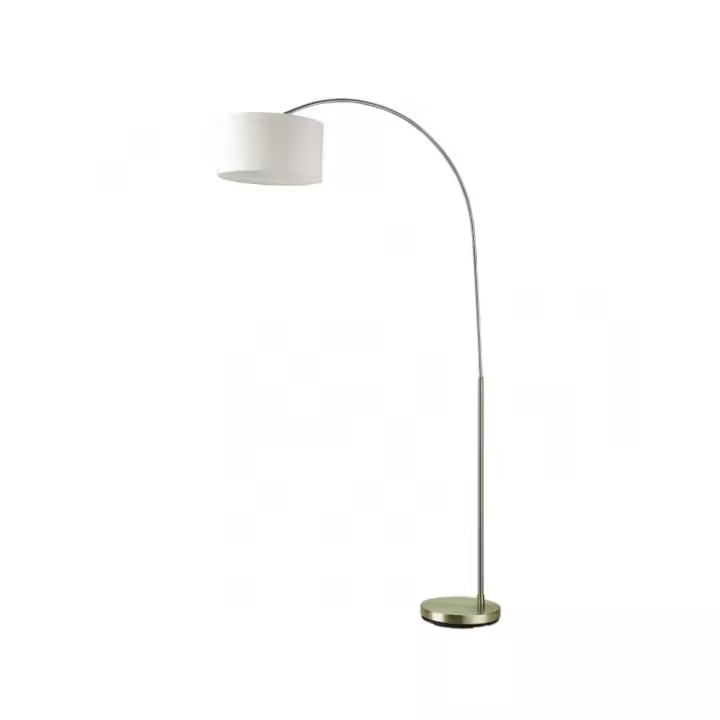 Fabrilamp - Pie De Salon Polux 1xe27 Cuero C/pant Beis 165x90x34 Cm - 1