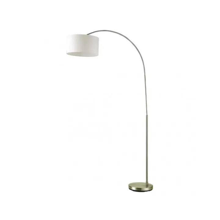 Fabrilamp - Pie De Salon Polux 1xe27 Cuero C/pant Beis 165x90x34 Cm - 1