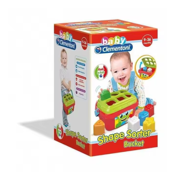 Cubo Formas y Colores Encajables Juguetes para Bebés de Clementoni - 1