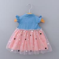 Vestido De Verano Para Bebé Niña Con Puntos En Malla Estilo Coreano Dulce Y Tierno Vestido De Poliéster Para Niñas (0-3 Años) - details 3