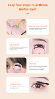 cils elétricas tipo C, calentamiento rápido, herramienta de maquillaje profesional, rizadores de pestañas calentados con 3 controles seguros de temperatura ideal para un regalo de San Valentín para ella. Regalos de San Valentín para mujer - details 19