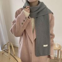 Bufanda Clásica Elegante Para Mujer Invierno Suave Térmica Versátil Coreana Pareja Estudiante Tejida Cálida Femenina Chaqueta Hombre - details 7