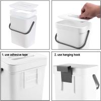 Pequeño Cenicero De Plástico Con Tapa Para Cocina Y Baño Recipiente De Basura Ecológico Montable Sobre El Fregadero Para Desperdicios Alimentarios - details 23