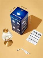 Lámpara De Mesa LED Táctil 3 Colores Recargable Por USB Luz Nocturna Sin Cable Para Decoración De Ambiente Dormitorio Lectura - details 12