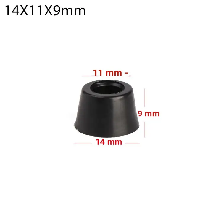 10 Piezas De Pies Para Muebles Negros Protección De Piso Antideslizante Para Speaker Cama Mesa Caja Padded Shock Absorber Partes De Muebles - 1
