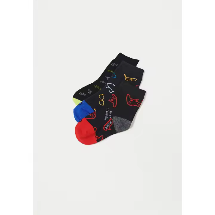 Koroshi Pack de 3 calcetines para niño - 1