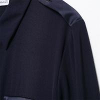 Vestido Midi De Estilo Camisa Para Mujer Con Cinturón Y Splicing Temperamento Traje De Trabajo Longitud Media Elegante Invierno 2024 - details 5