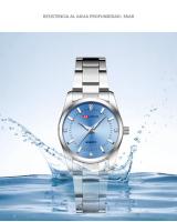 Reloj De Lujo Para Mujer 29mm Moda Acero Inoxidable Con Diamantes Rosa Minimalista Reloj De Pulsera Para Niña Viajes Al Aire Libre - details 3