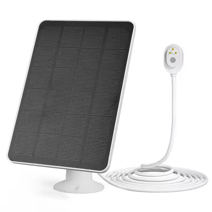Panel Solar Recargable 4W/6W 5V Para Cámara De Seguridad Arlo pro 5S/4/3 Con Soporte De Pared Ajustable Monocrystalline Silicon - 1
