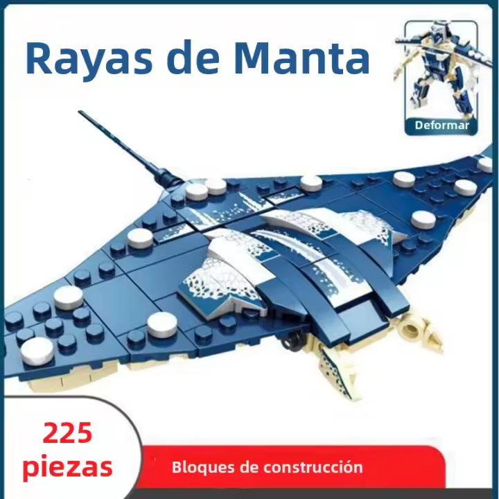 Bloques De Construcción Creativos De Crustáceos Oceanos Animales DIY Caballito De Mar Calamar Ballena Juguete Submarino Para Niños Niñas Educativo - 1