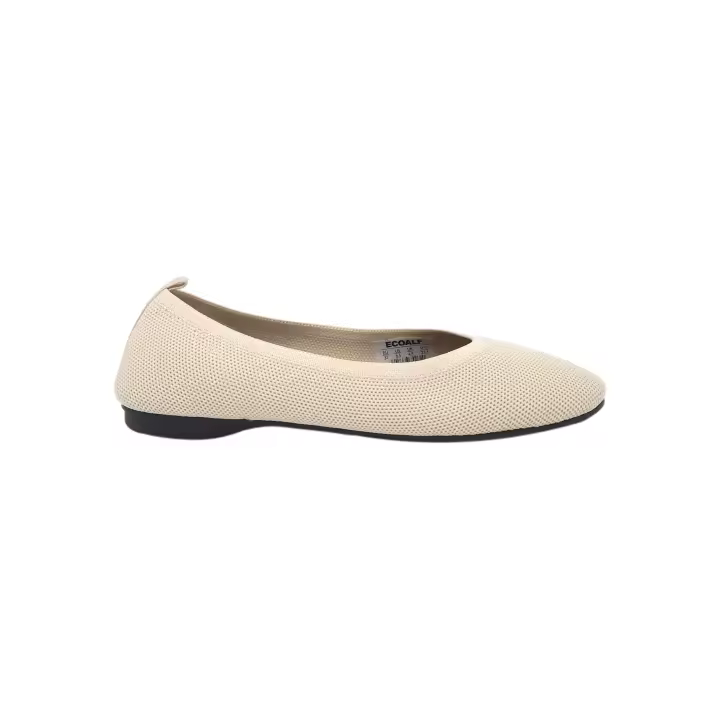 Bailarina ECOALF Misty en Tejido de Malla Color Crema - 1