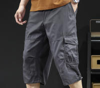 Shorts Casuales Para Hombre Talla Grande Con Cintura Elástica Pantalones Cortos Camuflaje Para Gimnasio Y Senderismo Con Varios Bolsillos - details 5