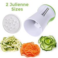 LMETJMA Spiralizer De Acero Inoxidable Para Verduras Y Frutas Herramienta De Cocina Eco-amigable Y Resistente Para Hacer Pasta De Zanahoria KC0335 - details 1