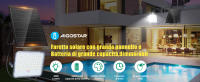 Aigostar - Foco proyector LED solar con mando a distancia,4000mAH,gran panel solar y batería de gran capacidad,regulable 3000/4000/6500K,IP66,cable 2m,Luz solar para exterior y jardín,patios. - details 0