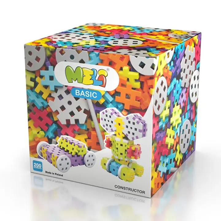 Construcción Meli Basic Constructor 200 piezas colores surtidos - 1