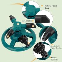 Boquilla De Riego Automática 360 Grados Para Jardín Y Césped Sprinkler Con Reparación De Agua Fácil Suministros De Riego De Jardín - details 3