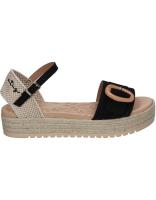 MUSTANG | Sandalias con Plataforma Mustang para mujer – Sandalia Esparto en Color Negro – Sandalia de Plataforma con Cierre de Hebilla – Casual – Tendencia – Modelo 59606 - details 0