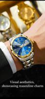Reloj De Pulsera Para Hombre POEDAGAR Marca De Lujo Impermeable Luminoso Con Fecha Y Día De La Semana Acero Inoxidable Quartz - details 6