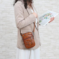 Bolso De Hombro Para Mujer En PU Genuino Moda Y Versatilidad Regalo Ideal Para Chicas Y Adultas Mayores Con Cierre De Cremallera Y Bolsillo Interior - details 8