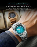 Reloj De Hombre PENGAGAR Lujo Deportivo Acero Inoxidable Resistente Al Agua Con Luminiscencia Y Mostrador De Fecha Estilo Elegante - details 2