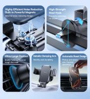 Baseus Soporte de Teléfono para Coche – Soporte de Metal por Gravedad para Salida de Aire, Compatible con iPhone, Xiaomi, Samsung, Huawei y Realme - details 1