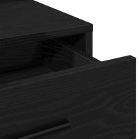 Mesa de tocador vidaXL con luces LED negra en roble, 79x41x135 cm - details 4
