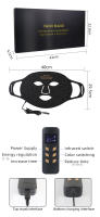 Máscara De Terapia De Luz LED 4 En 1 Anti Edad Reducción De Arrugas Firmado Blanqueador Máscara Fotónica Avanzada De Silicona Recargable USB - details 6