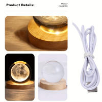 Lámpara De Mesa LED USB Galaxia Saturno 3D Cristal Ball Luz De Ambiente Para Decoración De Habitación Regalo Creativo Para Niños Navidad - details 3