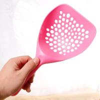 Nueva Cuchara De Limpieza Para Gatos De Plástico Colorida Y Duradera Con Agujero Redondo Herramienta De Aseo Para Mascotas Vacia Y Sólida - details 2