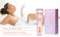 Epilador Eléctrico Para Mujer 2 En 1 Recargable Y a Prueba De Agua Con Doble Cabeza Pelacabello Remover De Cabello Recargable Para Cara Y Cuerpo - details 0