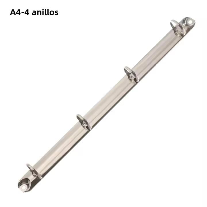 Clip De Anillo Metálico Para Archivo A4/B5/A5/A6/A7 Accesorio Para Cuaderno Y Hojas Sueltas De Papel Suministros De Oficina - 1