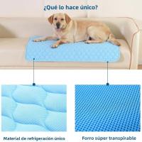 Alfombra De Enfriamiento Para Mascotas Tamaño Pequeño Para Perros Y Gatos Sillón De Hielo De Seda Húmeda Alfombra De Verano Para Animales Pequeños 5 Tamaños Disponibles - details 4