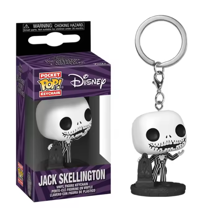 Funko Pocket Pop! Llavero: Pesadilla Antes de Navidad 30 Aniv. - Jack, 72316 - 1