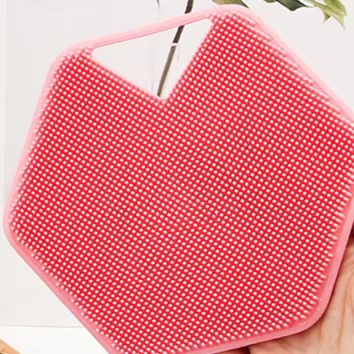Cepillo De Masaje De Silicona Para Ducha No Daña La Piel Adecuado Para Masaje Facial Cepillo De Silicona Portátil - 1