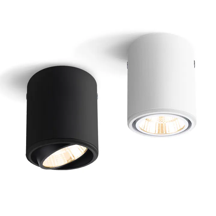 Lámpara De Pared LED COB 7W 12W a 30 Grados Para Iluminación Interior Lámpara De Techo Spot Acero De Aluminio Regulable En Intensidad - 1