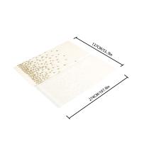 Mantel Plástico Desechable Rectangular Para Fiestas Y Bodas Con Puntos Dorados Impermeable Decorativo De Poliéster Para Interior Y Exterior - details 2
