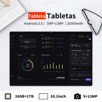 La nueva y original versión global 5g de 2025 de 10,1 pulgadas 16GB Ram 1tb ROM Android 13,0 20000 ma WiFi 14 Core 5K ultra tablet HD portátil Office es ligera - details 3