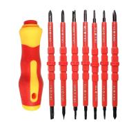 Kit De Herramientas Para Eléctricos 15pcs 1000V Con Destornilladores Aislados Y Bits Magnéticos De Fijación Phillips Pozidriv Torx - details 7