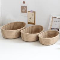Cesta De Almacenamiento De Algodón Tejido a Mano Caja De Despensa Para Escritorio Cosméticos Snacks Regalo Hecho a Mano - details 0