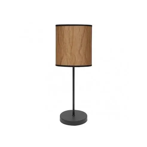 FABRILAMP Lámpara de Mesa Sobremesa Papiro 1xe14 Pergamino/Negro 46x16x16 Cm - Elegante Diseño - 1