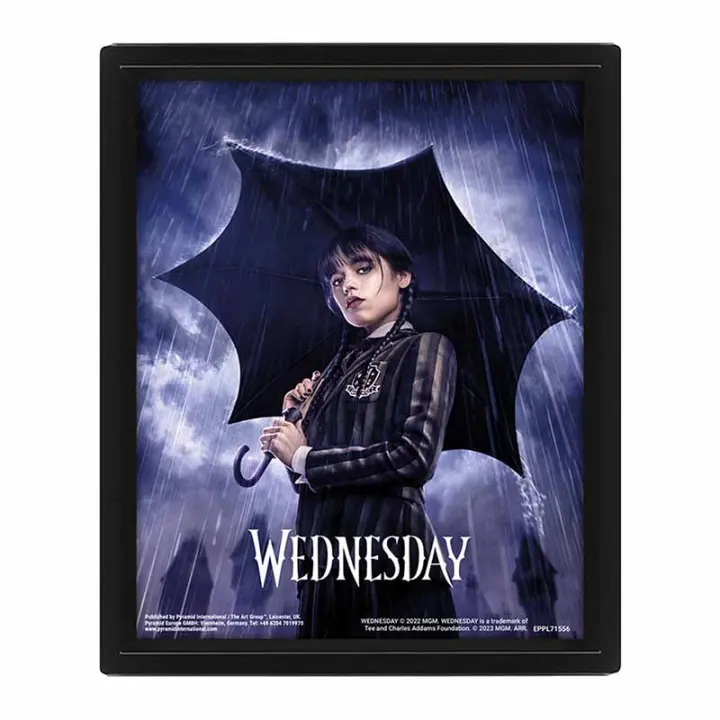 Póster 3D Wednesday DownPour (Miércoles con paraguas), de Pyramid International - 1